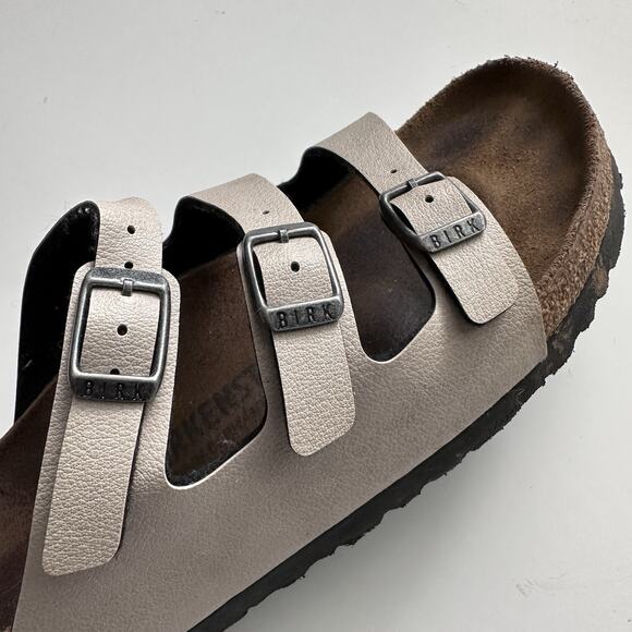 Birkenstock Florida Fresh Sandal Stone Women’s Size EU 40 US 9 Narrow Fit - Picture 7 of 11